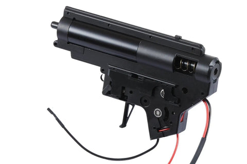 Gen 3 6mm Airsoft Gearbox Beefed Up Complete Set For AEG With Quick Change Spring System Full Metal Housing Includes Cylinder Nozzle