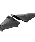 Outboard Hydrofoil Stabilizer For Marine Motors With Dorsal Fin In Black ABS Plastic Improves Stability And Reduces Drag For Smoother Handling On Stern Drives shown in side view
