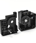 X3 Pro X4 Pro Extruder Structural Components Kit With Cover Base And Extrusion Gear For 3D Printer Spare Parts Great Upgrade For X3 Printer Enthusiasts black plastic parts