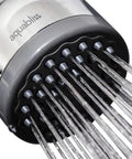 TurboSpa 3 Inch High Pressure Shower Head With 42 Nozzles Ultra Wide Spray and flowing water close-up
