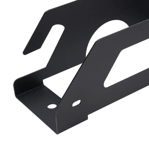 Close-up of Vertical Wall Mount Angle Grinder Holder Thickened Alloy Steel Rack with powder-coated finish.