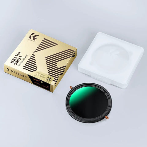 67mm Variable ND And CPL Two In One Filter for Camera Lenses with packaging and case
