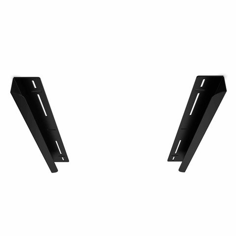 Ceiling mounted brackets for Overhead Bin Rack For Three Bins Ceiling Mounted Garage Storage Rack With Adjustable Width Fits Most Black And Yellow Totes