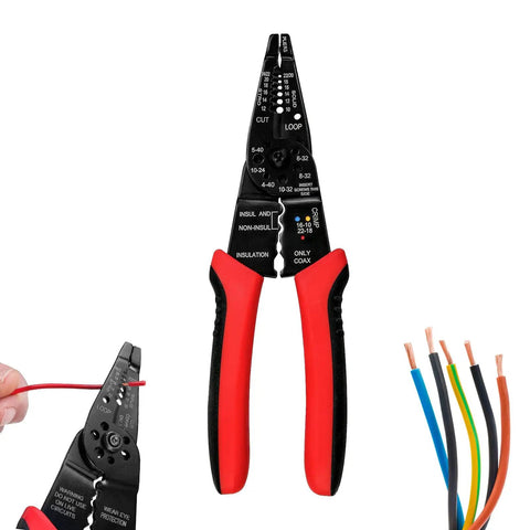All In One Wire Stripping And Crimping Tool For Cables, Cutting And Wiring, Multifunctional And Multi Purpose in use