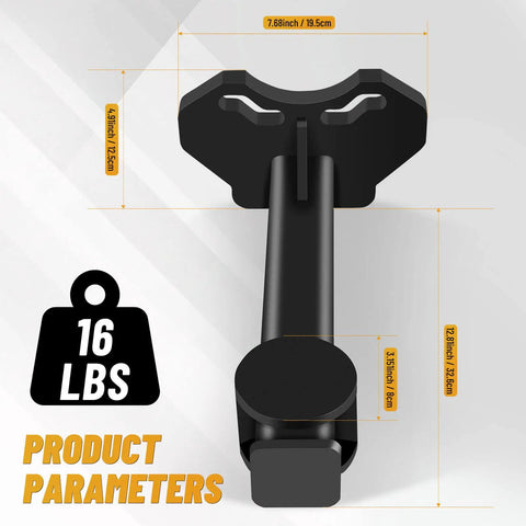 Upgraded Wheel Hub And Bearing Removal Tool Kit Pro Grade Heavy Duty Hub Puller dimensions and weight shown, 16 lbs