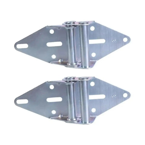 Two Pack Heavy Duty Galvanized Steel Garage Door Hinge Flap Track Hardware Replacement Kit With Vertical Adjustment For Durable Door Support And Smooth Open Close, two hinges