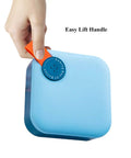 All-In-One Sewing Kit For Adults With Scissors, 16 Thread Colors, 30 Needles And Essentials in a blue case with easy lift handle