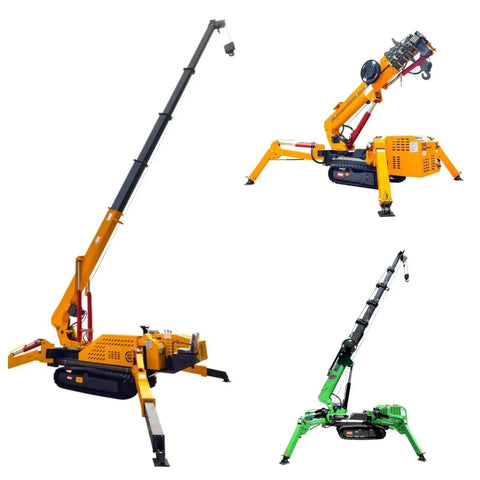 Mini Crawler Lifting Equipment With Telescopic Boom For Compact Crane Tasks Perfect For Construction And Building Maintenance