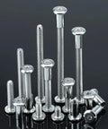 10 Sets M6 1 By 25mm Flat Head Binding Screws With M6 15mm Binding Nuts In 304 Stainless Steel Full Thread Hardware Display