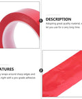 Packove 6Pcs Liquid Rubber Electrical Tape Waterproof Insulation Wrap For Transformers And Auto Wiring Positioning Fastener in red color.