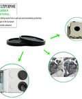 2 Inch Rubber Grommets For Wiring, 42 Mm Inside Diameter Double Sided Round Cable Hole Plugs, used in metal boxes and automotive panels