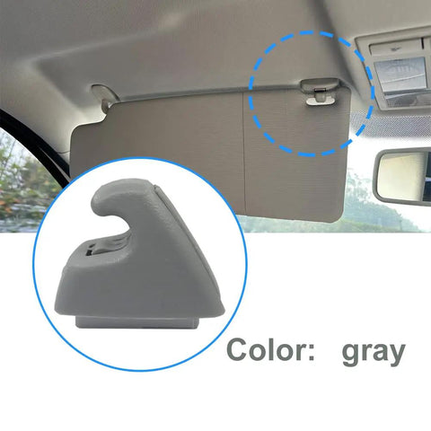 Gray Sun Visor Clip Holder For Chevrolet Cruze Sonic Spark Buick Verano Replacement Bracket OE 95994975 95994976 in use