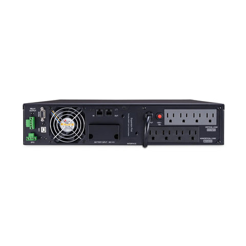 OL1500RTXL2U Smart App Online UPS System With 1500VA And 1350W Double Conversion Sine Wave Output 8 NEMA 5-15R Outlets 2U Rack And Tower Design Battery Backup And Surge Protection For Servers And Network Gear