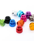 Orange Anodized 6063 Aluminum Hand Tightening Nuts Set For PC Case Chassis DIY CNC Machined Nut Caps In M3 M4 M5 M6 And 1/4-20 6-32 8-32 Threads 10 Pieces in various colors