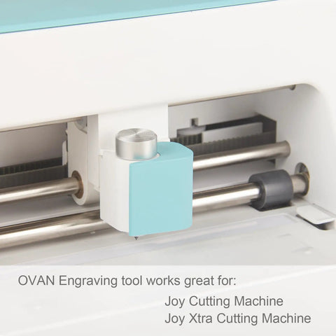Pro Grade Premium Carbide Engraving Tool and Tip for Cricut Joy and Joy Xtra installed in cutting machine