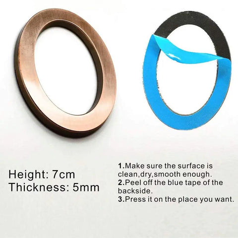 20-Pack 2.76 Inch High 3D Address Numbers 0-9 Bronze Plated Self-Adhesive Door Numbers with installation instructions