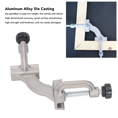 Built Tough Adjustable Right Angle Corner Clamp for Welding, Metalworking and Woodworking, Aluminum Alloy Tube Clamp