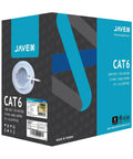Cat6 Ethernet Cable 1000 Feet In Wall CM Rated 23AWG Solid Bare Copper UTP 600MHz UL Listed ETL TAA Compliant White box