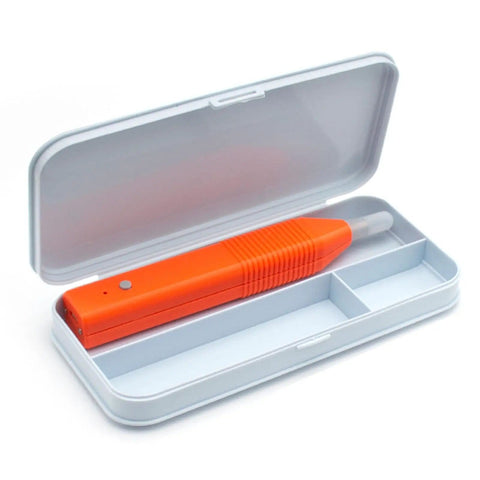 Portable 40KHz Ultrasonic Cutter with Adjustable Power, Type C and DC 12V Input, in protective carrying case, ideal for makers.