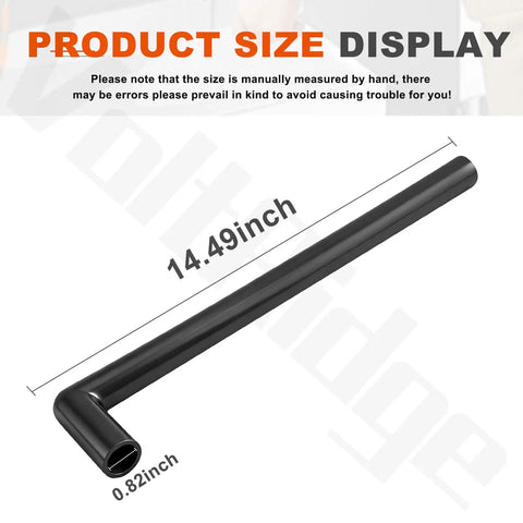 Two Pack Rubber Hose C Replacement 4A1551-03 For KM Series Ice Machine Distributor To Spray Tube, 14.49-inch black hose