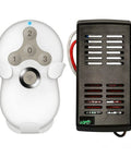 Universal Ceiling Fan Remote Control Kit Dimmable Replacement for Hunter Hampton Bay Harbor Breeze with receiver visible