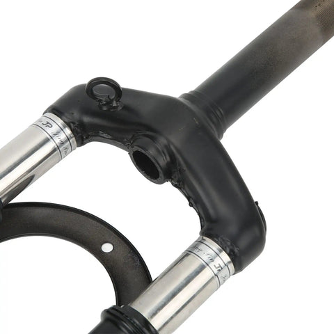 Close-up of the Front Suspension Fork Aluminum Alloy Replacement For Electric Bikes Lightweight MTB Fork Upgrade