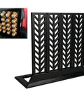 Essential Capsule Organizer Stand Crafted For Nespresso Essenza Mini Pods, black plastic, vertical layout for tidy coffee storage.