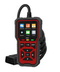 Professional OBD2 Diagnostic Scanner And Code Reader To Clear Check Engine Codes Fast showing screen and buttons, compact handheld design.