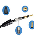 8 Piece Brass Olive And Barb Screw Fittings Brake Repair Kit For Hydraulic Disc Brake Hose Replacement components shown.