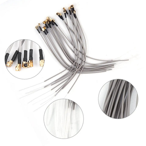 Bundle of 2.4GHz Receiver Antenna for Multi-Port Drone RC Systems and Aircraft, 15cm long, durable ABS construction, close-up view.