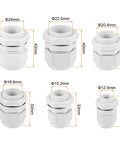 All In One Cable Gland Kit 50 Pcs Adjustable Waterproof Conduit Fittings PG7 PG9 PG11 PG13.5 PG16 PG19 in various sizes
