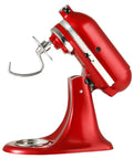 Red mixer with Stainless Steel Dough Hook Attachment For KitchenAid Tilt Head Stand Mixers 4.5 To 5 Quart KSM90 And K45 Replacement.