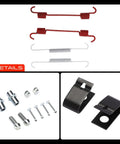 A-Premium Rear Side Drum Brake Hardware Kit For Chevrolet Camaro 2010-2015 Cadillac SRX CTS 2008-2016 Essential Suspension Fix And Reliable Brake Upgrade That Keeps Your Car Running Smooth And Safe Without Any Major Hassle, rear spring and clip set