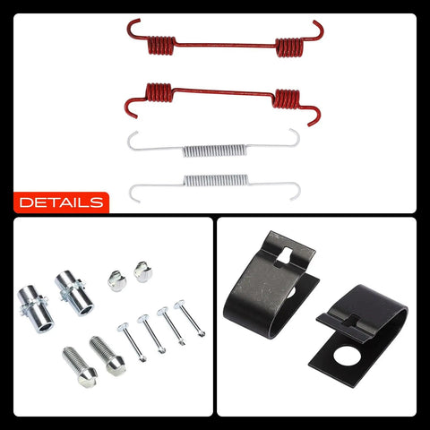 A-Premium Rear Side Drum Brake Hardware Kit For Chevrolet Camaro 2010-2015 Cadillac SRX CTS 2008-2016 Essential Suspension Fix And Reliable Brake Upgrade That Keeps Your Car Running Smooth And Safe Without Any Major Hassle, rear spring and clip set