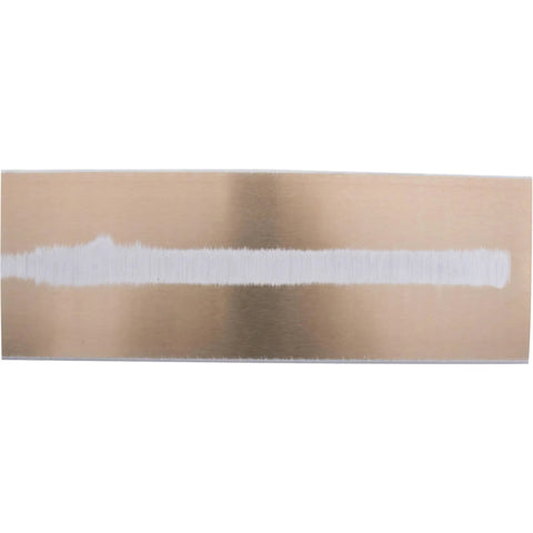 DuraFlex Finishing Trowel For Plaster And Drywall With 14 By 5 Inch Blade showing smooth golden stainless steel surface.