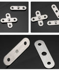 Heavy Duty Stainless Steel Pivot Door Hinges for Cabinets 12 Pack, Smooth Quiet Operation in laid out view
