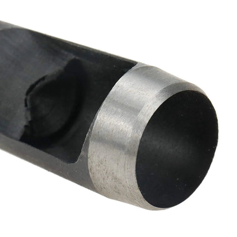 25mm Round Hollow Punch Set Leather Craft Punch Tool For Watch Bands Belts Canvas Paper Plastics Built Tough With Hardened Carbon Steel Cutter For Multi Layer Materials And Easy Low Effort Cuts close-up