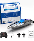 Dope Dual Motor RC Boat For Adults One Forty Third Scale Mini Remote Control Boat For Lake River And Pool With 2 4G Radio
