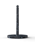Blue Pearl Granite Paper Towel Holder for Kitchen Countertop, Norwegian Stone Stand, durable organizer for standard or jumbo rolls