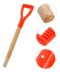 Garden Fork Replacement Handle D Shape Wooden Shovel Grip With Nonslip Surface For Comfortable Digging And Secure Control In Heavy Soil