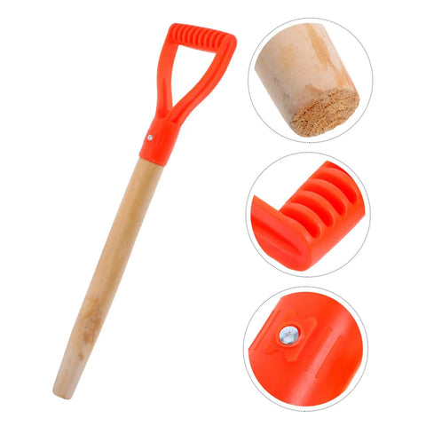 Garden Fork Replacement Handle D Shape Wooden Shovel Grip With Nonslip Surface For Comfortable Digging And Secure Control In Heavy Soil