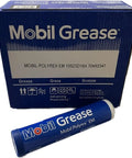 Box and tube of Mobil Polyrex EM grease for electric motor bearings, 13.7 oz, pro-grade lubrication