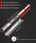 Soft Close Ball Bearing Drawer Slides Heavy Duty Full Extension Kitchen Cabinet Drawer Slides 36 Inch 250 Lb Capacity 1 Pair
