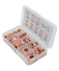 200 Piece Copper Diesel Injector Seal Washer Kit For Cars Marine Generators Machinery And Plant Engines Fits M5 To M14 Sizes DIY