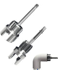2 Piece Pipe Threading Tool Kit For 1/2 And 3/4 Inch Internal External Threads. Heavy Duty Carbon Steel Cutter for PVC use.