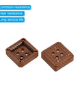 Brown PLCC44P IC Socket 44 Pin 2.54mm Pitch DIP Through Hole Mount Sockets for PCB Board Pack of 4, open and closed view