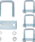 4 Pack Leaf Spring Clamp Kit For Trucks Two And Five Eighths Inch Wide Three Quarter Inch Long Galvanized Steel Clamps