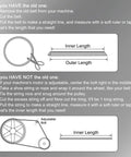 Diagram showing steps to measure belt length for Heavy Duty Drive V Belt For Industrial Power Transmission M-25 Pitch Girth 25 Inch.