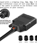 DB26 Breakout Connector Solderless RS232 D Sub 26 Pin Port Terminal Male Adapter with multiple tail pipe sizes