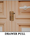 Antique Brass Cabinet Pulls And Vintage Door Knobs For Wardrobe And Dresser on peach cabinet with old school barrel style handle